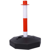 ZNTS 4 Pack Traffic Delineator Post Cones with Fillable Base, Adjustable Safety Barrier with 5Ft 43132353