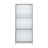 Note 47" Tall Three-Tier Ladder Bookcase White B200P253718