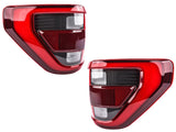 Pair Left & Right Side Rear LED Tail Lights Brake Lamp with Blind Spot Replacement for 2021-2013 73800651