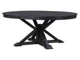 Retro Functional Extendable Dining Table with a 12" Leaf for Dining Room and Living Room 81642106