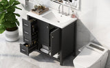 36" Bathroom Vanity with Sink Top, Bathroom Vanity Cabinet with Two Doors and Two Drawers, Solid N725P245278B