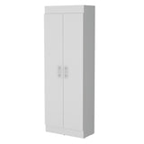 White 5-Shelf Storage Pantry Cabinet B062P175200