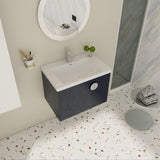 28 Inch Bathroom Vanity with Ceramic Sink, For Small Bathroom, Bathroom Vanity with Soft Close Door W999P146021