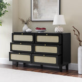 ZNTS Drawer bedroom wooden antique TV cabinet bedroom living room corridor storage 87673909