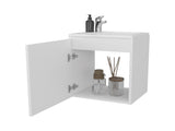 FM FURNITURE Haigleer Creek Bathroom Vanity with Integrated Sink, White B128P293877