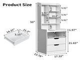 2 Drawers 1 Shelf 6-Shelf BedsideTable US Standard Power Supply 87312539