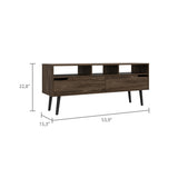 Hamburg TV Stand For TVs up 60", Four Legs, Three Open Shelves B128P148713