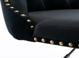 Swivel Velvet Barstools Adjusatble Seat Height from 25-33 Inch, Chrome base Bar Stools with Backs W1143P324532