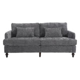 COOLMORE Mid Century Modern chenille Fabric Loveseat sofa, 2-Seat Upholstered Loveseat Sofa Modern W395P151898