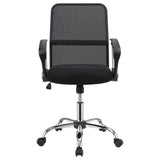 ZNTS Black Swivel Office Chair with Casters B062P153790