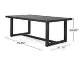 SANTA ROSA DINING TABLE 62003.00MBRN