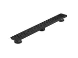 24 Inch Linear Shower Drain with Removable Brick Patterned Grate Cover, 304 Stainless Steel Shower 30770541