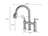 Pull Down Double Handle Kitchen Faucet 98917656