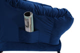 Living Room Chairs Modern Cotton Fabric Lazy Chair, Accent Contemporary Lounge Chair, Single Steel W1899121338