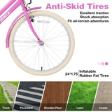 Steel Frame,Multiple Colors, for 10Years Old Girls Bike,24 inch wheel W1019P179157