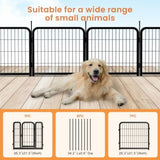 ZNTS Dog Playpen Outdoor, 8 Panel Dog Fence 31.'' Pet Pen for Small Dogs Pet Exercise Pen for W1162P189319