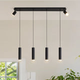 Angelina 6 - Light Matte Black Kitchen Island Pendant T3177P283998