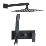 Hot sale matte black wall mounted bathroom complete shower set SHAE712MB
