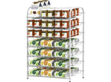 7-Tier Can Organizer Rack Dispenser for Pantry, White 38562795