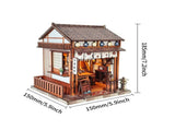 3d wooden puzzle for adults Sakura Noren Sake House book nook with lights model kit dollhouse DIY 37871509