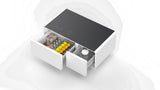 Party time modern style LED display Refrigerator coffee table in White color B009P239121