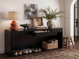 63" Fluted Console Table with 3 Drawers, Long Sofa Table Behind Couch for Living Room, Hallway, W2917P542461