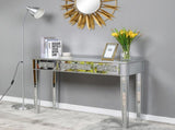 FCH Silver MDF Mirror Surface Broken Glass Three Pumping Computer Desk 43240235