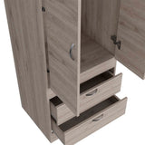 Alabama Armoire, One Large Cabinet, Two Drawers B128P176101