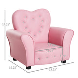 Kids Sofa Toddler Tufted Upholstered Sofa Chair Princess Couch with Diamond Decoration -AS 91714031