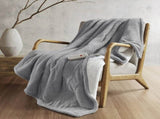 1 PCS 50x60" Soft Heated Throw Grey B035P319629