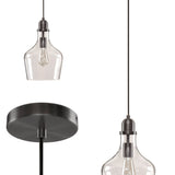 Auburn Bell Shaped Glass Pendant B03597664