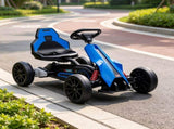 Blue 12V Electric Go Kart Kids Ride On Toy with EVA Tires, for Backyard Outdoor Play, 2 Speeds, 28979378
