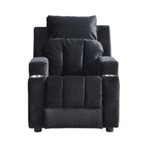 ZNTS Kids Chair, Kids Upholstered Couch with Two Cup Holder, Footrest, Backrest, Toddlers Velvet W2297P155393