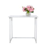 ZNTS Simple Collapsible Computer Desk White 29521212