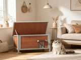 Wooden Cat House 00175349