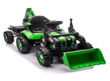 24V Kids Ride-On Electric Tractor Toy with 4-in-1 Construction Attachments W1578P230013