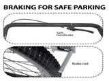 3-in-1 Heavy-Duty Bike Cargo Trailer - Upgraded 20"x2.6" Wide Fat Tires, 150lbs Capacity, Steel 35830980