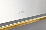48" x 30" LED Bathroom Mirror with Aluminum Frame, Wall Mounted Vanity Mirror, Anti-Fog, Memory, 3 W928P333058