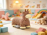 Brown 6V Battery Powered Ride On Giraffe for Outdoor Backyard Fun, Kids Ride On Toy, Washable 79859213