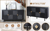 Accent Storage Cabinet, Modern Accent Buffet Cabinet Adjustable Shelves, Freestanding Sideboard W2729P202567