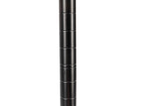 2Tier Rod Closet Organizer Garment Rack Clothes Storage Hanger Shelf Hooks Black 08929883