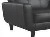 Black Track Arm Accent Chair B062P145483