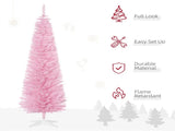 6 foot pink Christmas tree with bracket 49557255