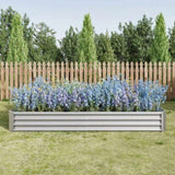 Raised Garden Bed Kit - Metal Raised Bed Garden 7.6x3.7x0.98ft for Flower Planters, Vegetables Herb 30888205