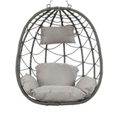 ZNTS Egg Chair Stand Indoor Outdoor Swing Chair Patio Wicker Hanging Egg Chair Hanging Basket Chair 91056287