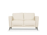 Malaga Cream Leather Loveseat B2726P348946