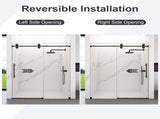 ( Updated to order with the new SKU W2813P389038 ) 56"-60"W x 72"H Frameless Single Sliding Shower W2813P297369
