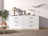 White chest of particle board with triamcinol coating 134*40*67cm double row 3 layers 6 28763926