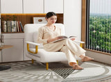 Folding Sofa Bed 3-in-1 Convertible Chair - 5-Position Adjustable Backrest with Pillow, Space-Saving W2700P319131