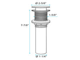 Waterfall Spout Bathroom Sink Single Handle Faucet with Pop-Up Drain 99007003